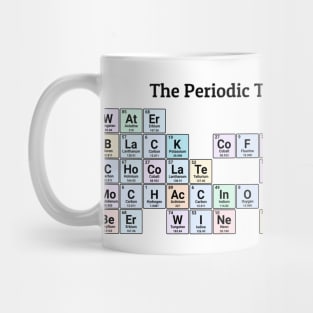 The Periodic Table of Beverages. Funny periodic table of elements Mug